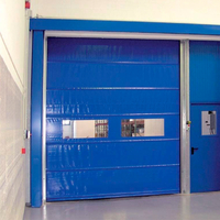 Windproof High Speed ​​PVC Stacking Door Clearroom
