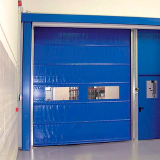 Windproof High Speed ​​PVC Stacking Door Clearroom